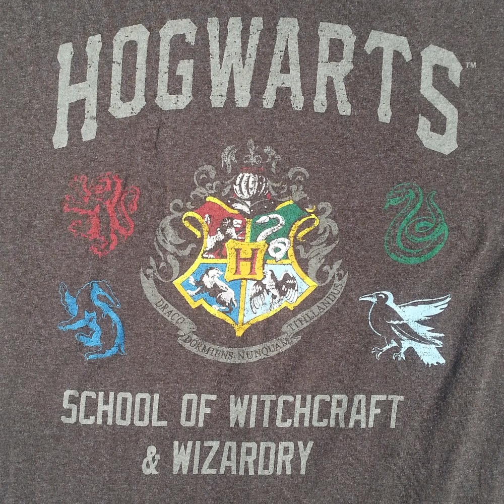 Hogwarts School Crest Tee L Harry Potter Logo